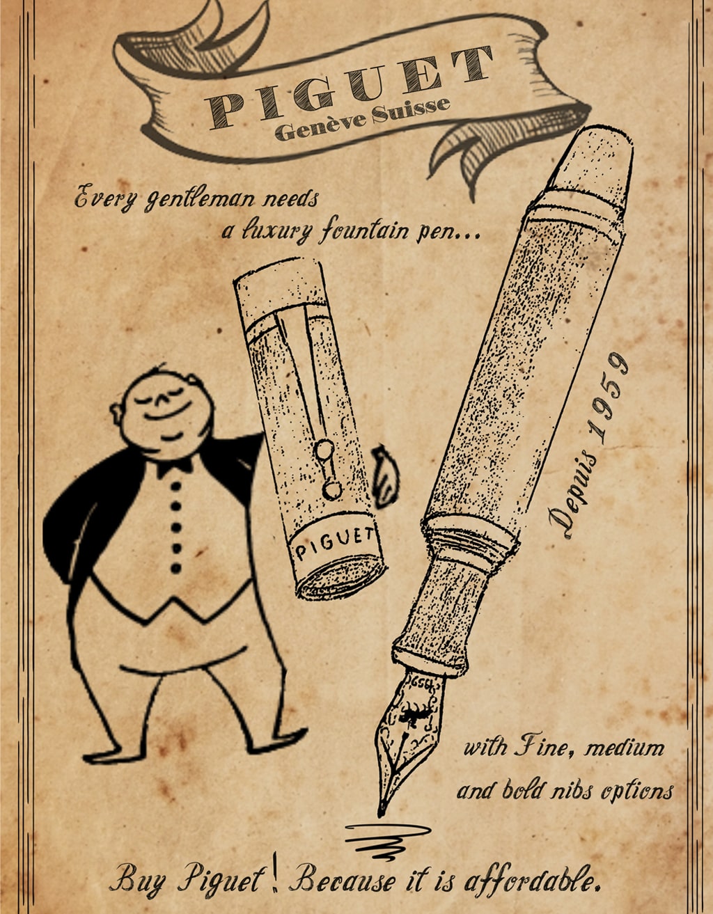 Piguet – T A U R U S Marble Vert Dolma Kalem